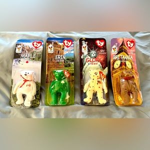 NEW - SET OF 4 BEANIE BABIES